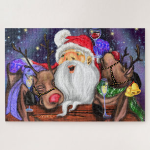Funny Santa und Reindeers Weihnachts-Party - Chef