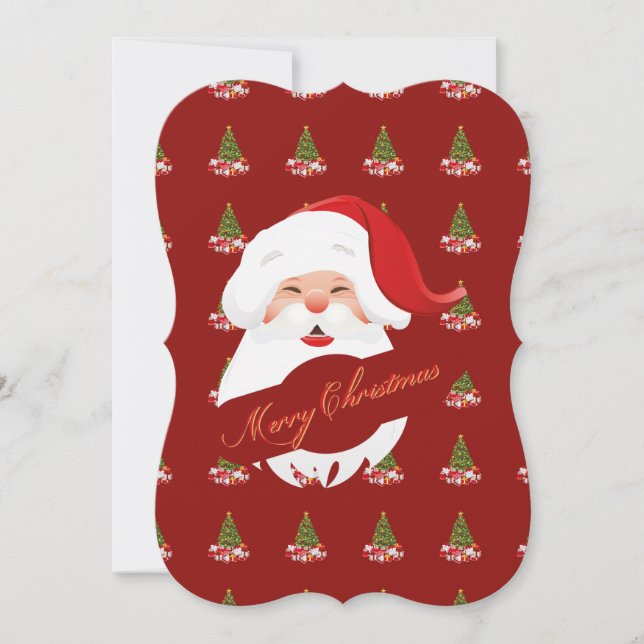 Funny Santa - Weihnachten - Weihnachten Party Einl Einladung (Vorderseite)
