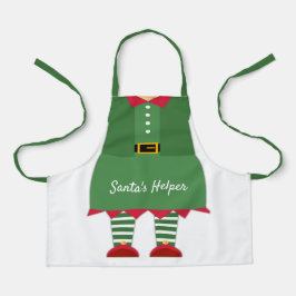 Funny Santa's Helper Elf Grünen Weihnachten Schürze