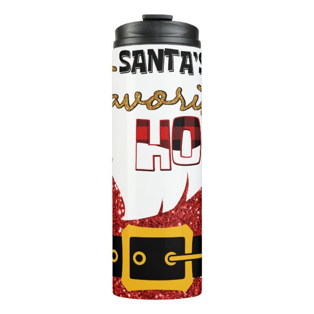 Funny Santa's Lieblings-Ho Thermosbecher (Vorderseite)