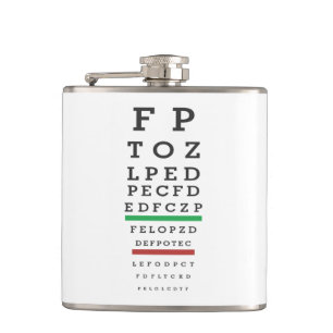 Funny Sarcasm Eye Exam Flachmann
