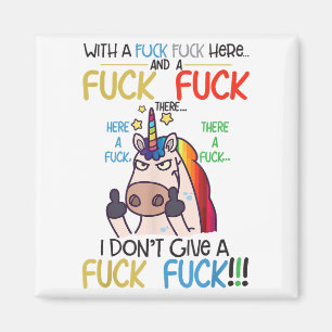Funny Sarcasm Unicorn Shirt - Frauen bei Erwachsen Magnet