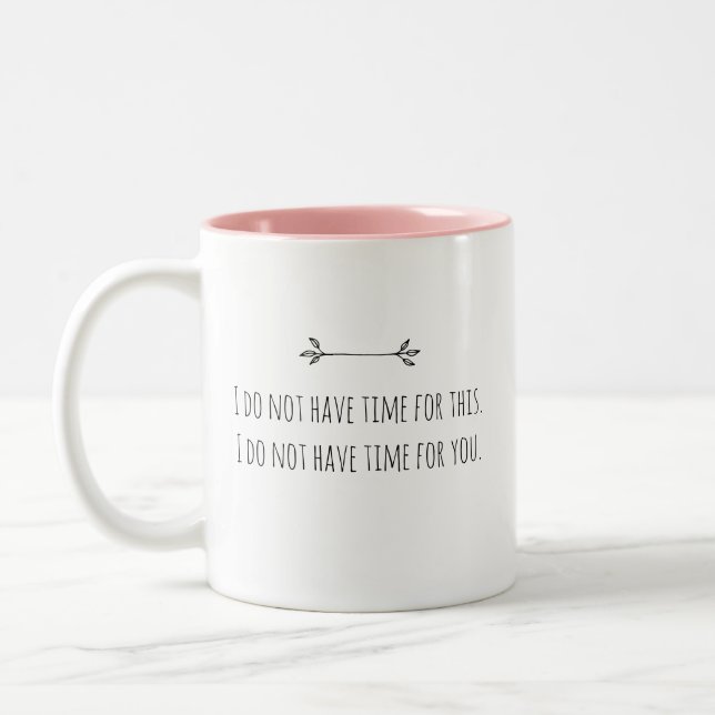 Funny Sarcastic Anna Delvey Zweifarbige Tasse (Links)
