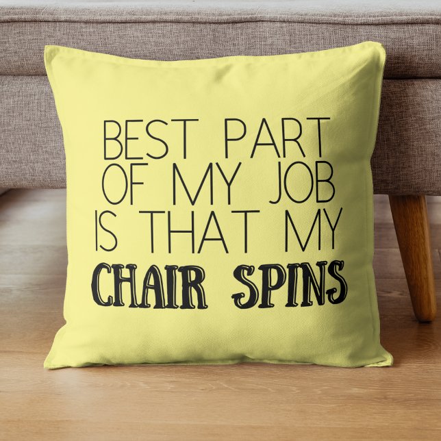 Funny Sarcastic Best Teil meines Job Pillow Kissen (Von Creator hochgeladen)
