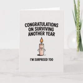 Funny Sarcastic Birthday Card for men  Karte