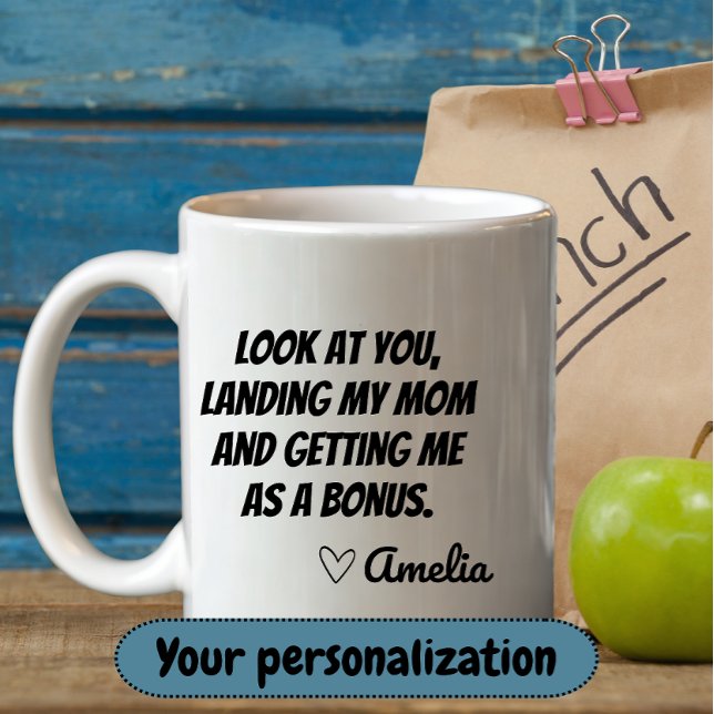 Funny Sarcastic Bonus Papa Stepdad tasse personnal (Créateur téléchargé)