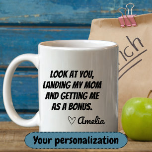 Funny Sarcastic Bonus Vater Stepdad Tasse personal