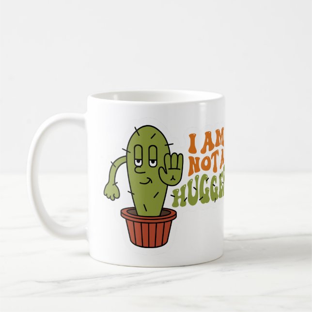 Funny Sarcastic Cactus Kaffeetasse (Links)