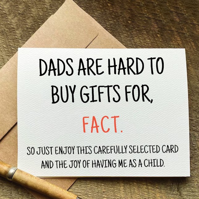 Funny Sarcastic carte d'anniversaire pour papa (Funny Sarcastic Birthday Card for Dad)