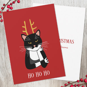 Funny Sarcastic Cat Christmas Feiertagskarte