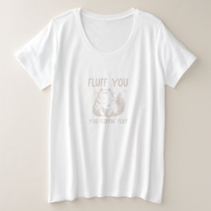 Funny Sarcastic Cat Große Größe T-Shirt