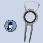 Funny Sarcastic Cat Pitchgabel<br><div class="desc">Eine sarkastische,  unenthusiastische und verärgerte schwarz-weiße Bicolor Tuxedo Katze für Tierfreunde.</div>