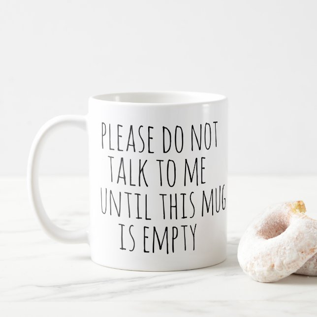 Funny Sarcastic Coffee Drinker Geschenk Kaffeetasse (Mit Donut)