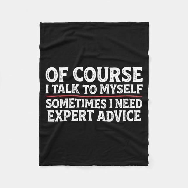 Funny Sarcastic Dad Joke Grandpa Of Course I Talk  Fleecedecke (Vorderseite)