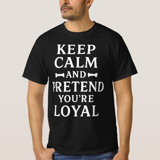 Funny Sarcastic Dog Humor Design T-Shirt (Vorderseite)