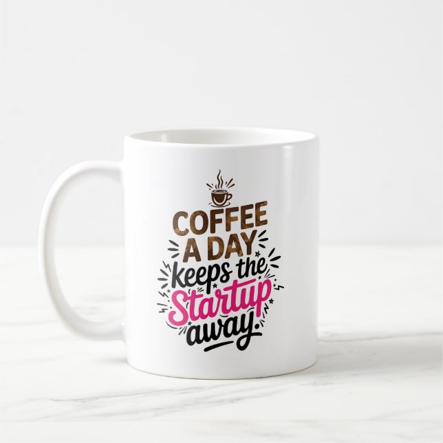 Funny Sarcastic Entrepreneur Gift Startup Spaß Kaffeetasse (Links)