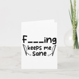Funny Sarcastic Fishing Behalte Me Sane 1 Karte