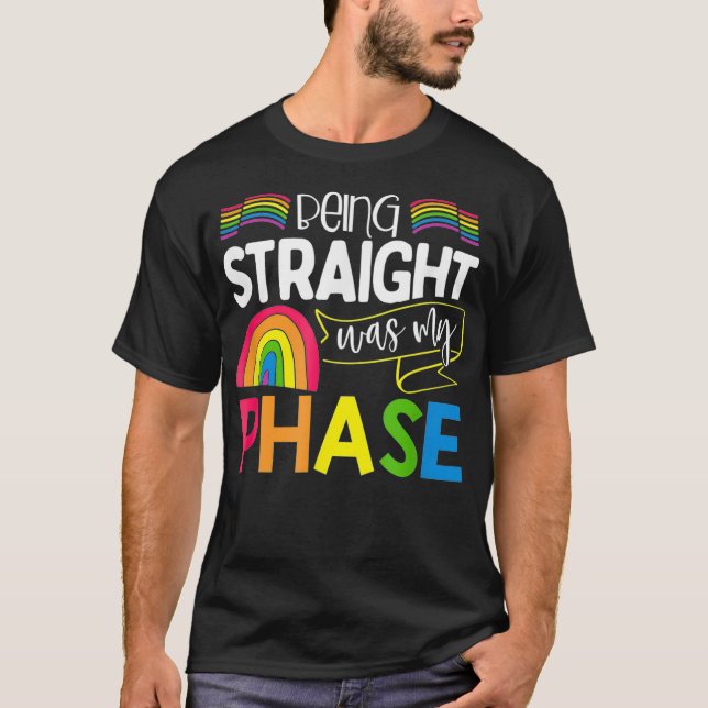 Funny Sarcastic Gay Lesbian LGBTQ Quote Prix Flag T-Shirt (Vorderseite)