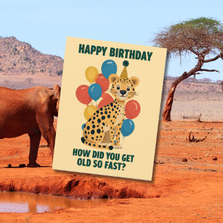 Funny Sarcastic Geburtstagsbotschaften & Age Jokes Postkarte