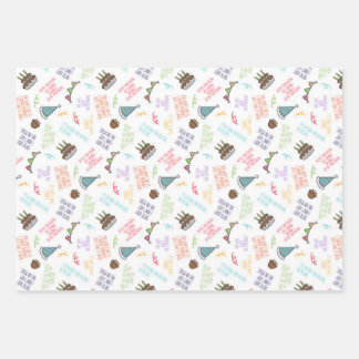 Funny Sarcastic Geburtstagsgeschenk Wrap Geschenkpapier Set