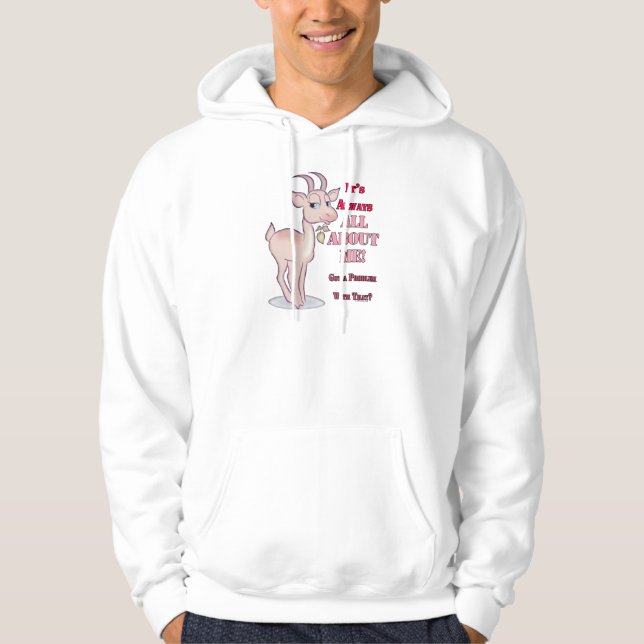 Funny Sarcastic Goat Hoodie (Vorderseite)