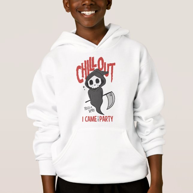 Funny Sarcastic GrimReaper Halloween-Party Kostüm Hoodie (Vorderseite)