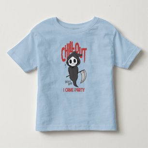 Funny Sarcastic GrimReaper Halloween-Party Kostüm Kleinkind T-shirt