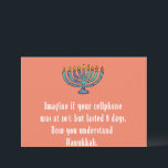 Funny Sarcastic Hanukkah Chanukah Handy Zitat Einladung<br><div class="desc">Funny Sarcastic Hanukkah Chanukah Handy Zitat</div>