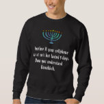 Funny Sarcastic Hanukkah Chanukah Handy Zitat Sweatshirt<br><div class="desc">Funny Sarcastic Hanukkah Chanukah Handy Zitat</div>