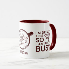 Funny Sarcastic Ich trinke Kaffee also bin ich bes Tasse