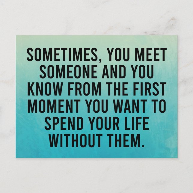 Funny Sarcastic Introvert Spaß Sprichwort Postkarte (Vorderseite)