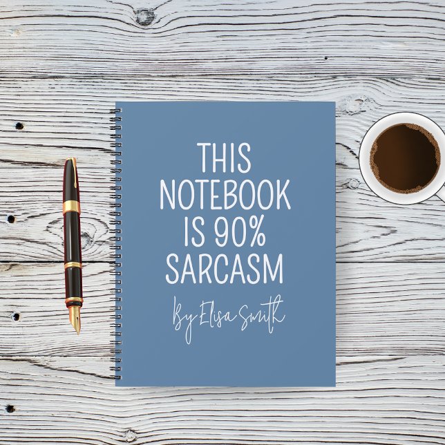 Funny Sarcastic Journal for Medical Coworkers (Personalized Nurse Journal — “This Notebook Is 90% Sarcasm” Funny Gift for Medical Staff, Coworkers)