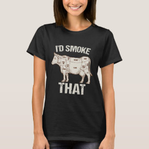 Funny Sarcastic Koch Butcher Cook Grillen ich rauc T-Shirt