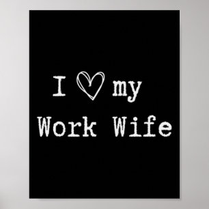 Funny Sarcastic Kokett ich Liebe meine Ehefrau Hus Poster