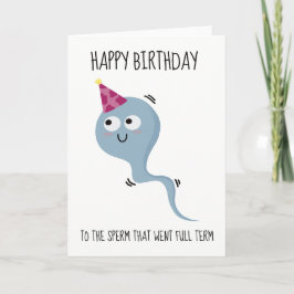 Funny Sarcastic mignon Carte de voeux d'anniversai