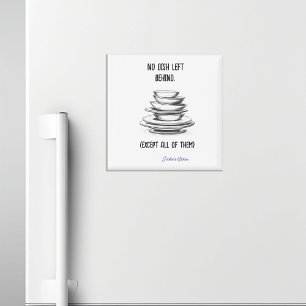Funny Sarcastic Pile der Geschirr Kühlschrank Magnet