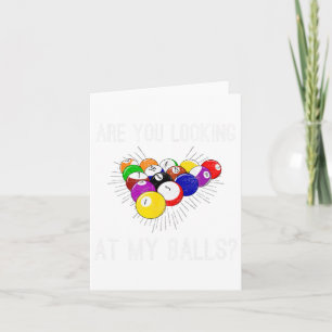 Funny Sarcastic Pool Billiards Slogan Blick Karte