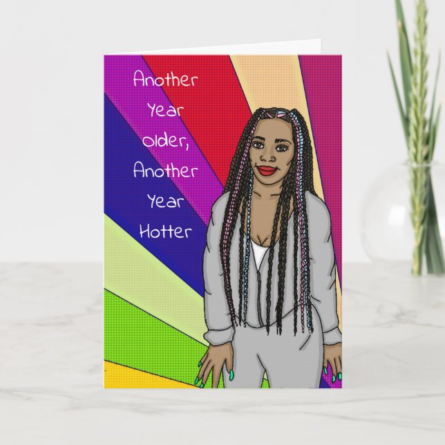 Funny Sarcastic Pop Art Geburtstag Karte (Vorderseite)