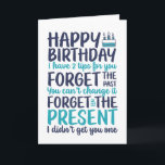 Funny Sarcastic Pun Vergessen Sie den aktuellen Ge Karte<br><div class="desc">Hübsche, humorvolle und manchmal sarkastische Geburtstagskarten für Ihre Familie und Freunde. Holen Sie sich diese lustige Karte für Ihre besondere Person. Besuchen Sie unseren Laden für coolere Geburtstagskarten.</div>