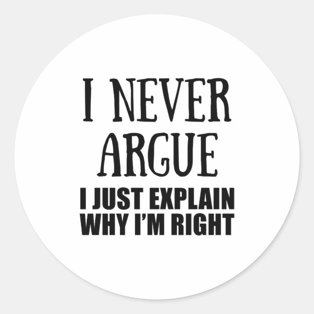 Funny Sarcastic Quotes Adult Humor Sarcasm  Runder Aufkleber (Vorderseite)