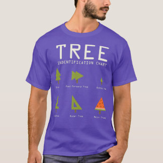 Funny Sarcastic Tree Identification Chart for Happ T-Shirt