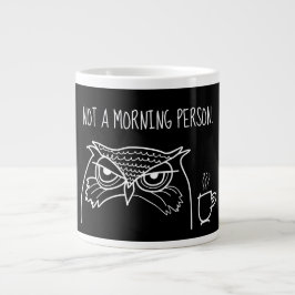 Funny Sarcastic Zitat, kein Morgenmensch Jumbo-Tasse