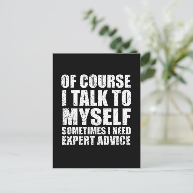 Funny sarcastic Zitate Spaß sarcasi Postkarte (Stehend Vorderseite)