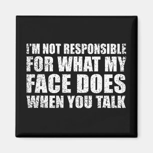 Funny sarcastic Zitate Spaß sarcasm introvertierte Magnet