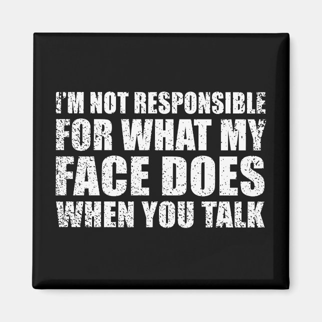 Funny sarcastic Zitate Spaß sarcasm introvertierte Magnet (Vorne)