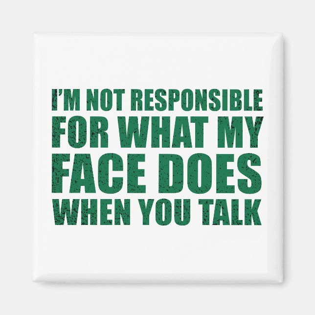 Funny sarcastic Zitate Spaß sarcasm introvertierte Magnet (Vorne)