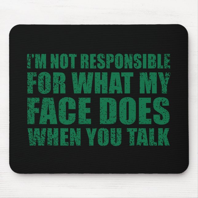 Funny sarcastic Zitate Spaß sarcasm introvertierte Mousepad (Vorne)