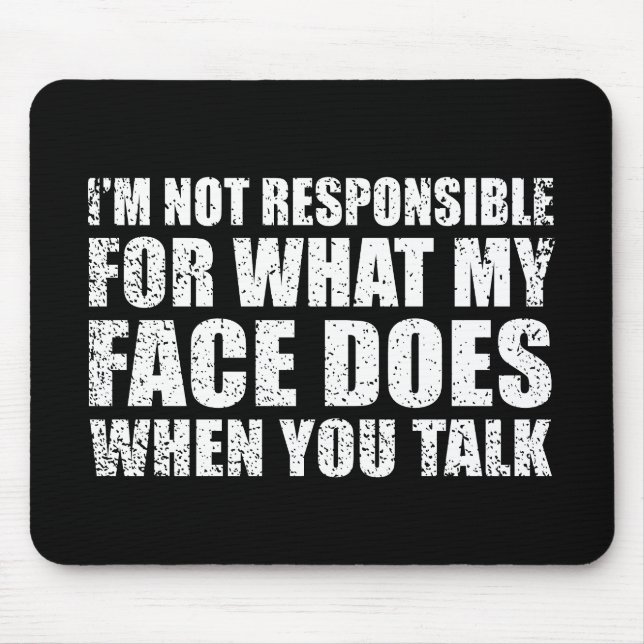 Funny sarcastic Zitate Spaß sarcasm introvertierte Mousepad (Vorne)