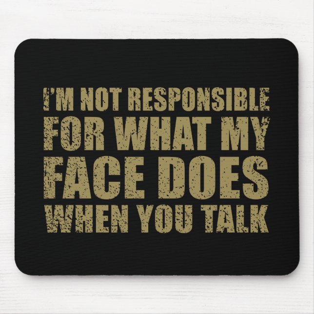 Funny sarcastic Zitate Spaß sarcasm introvertierte Mousepad (Vorne)
