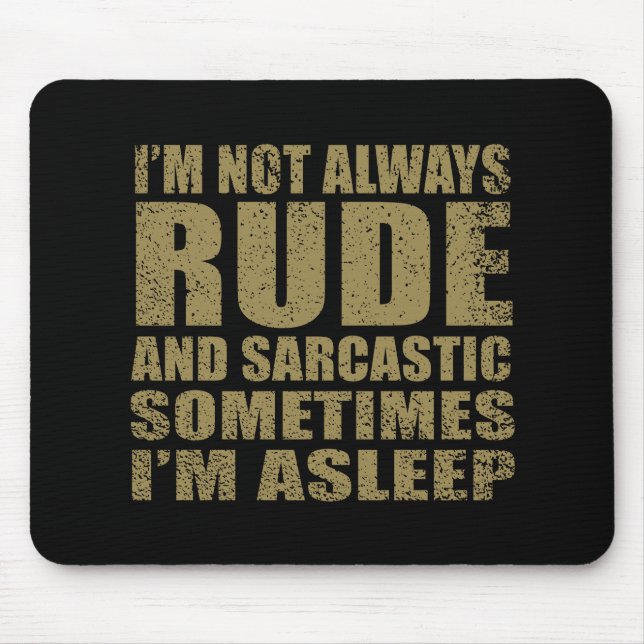 Funny sarcastic Zitate Spaß sarcasm introvertierte Mousepad (Vorne)